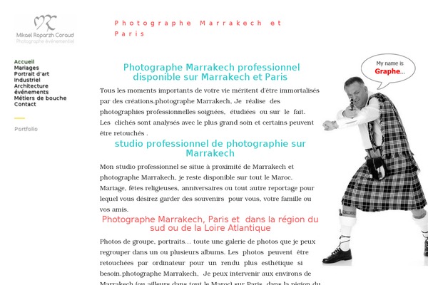 Photogra theme site design template sample