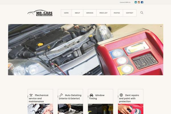 Garage theme site design template sample