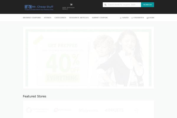 Wp-coupon theme site design template sample