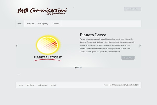 Minimal theme site design template sample
