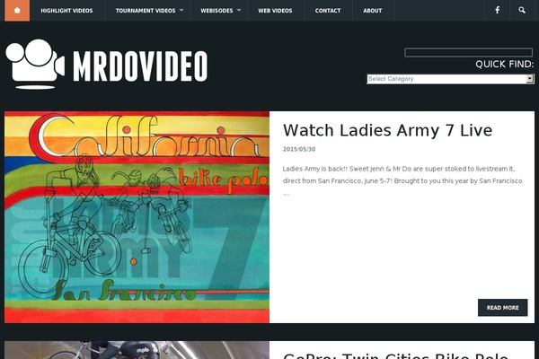 Videoblog theme site design template sample