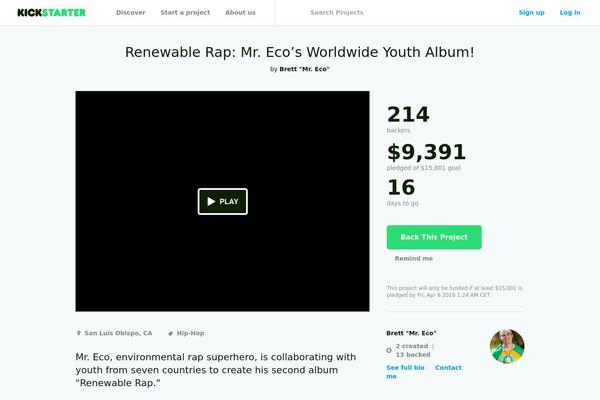 Site using My-social-feed plugin