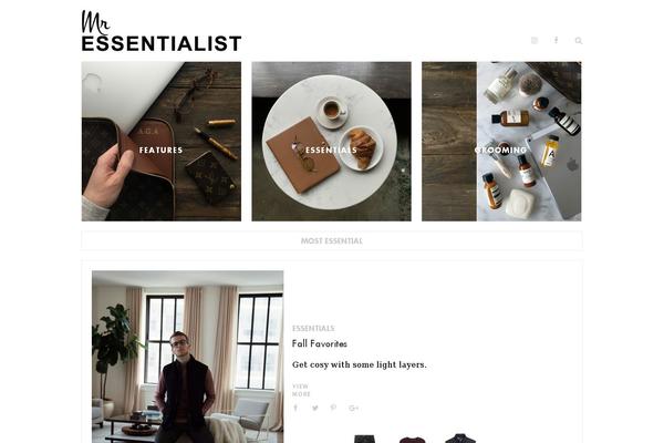 mressentialist.com site used Soigne