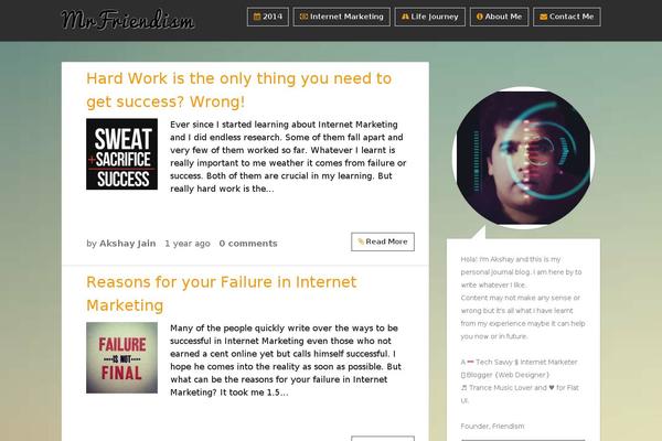 Thesis theme site design template sample