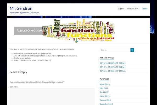 Spacious theme site design template sample