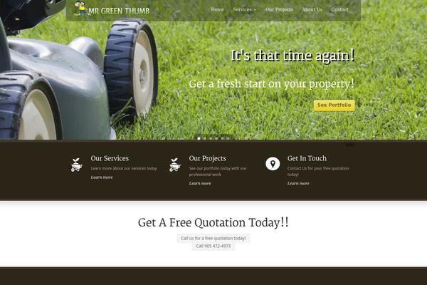 Green Earth theme site design template sample
