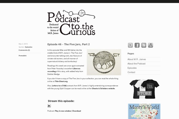 mrjamespodcast.com site used Theophilus