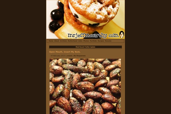 mrjeffmccarthy.com site used Browncoffee
