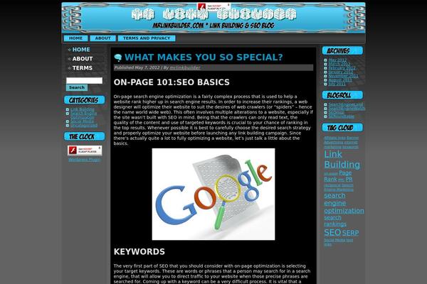 Site using Flash Clock Widget plugin