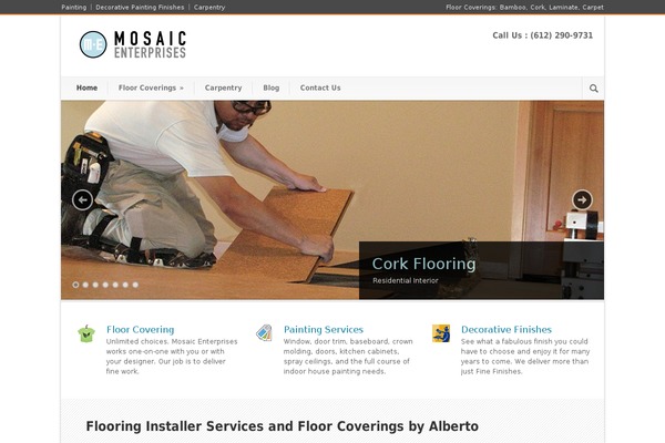 Modernize theme site design template sample