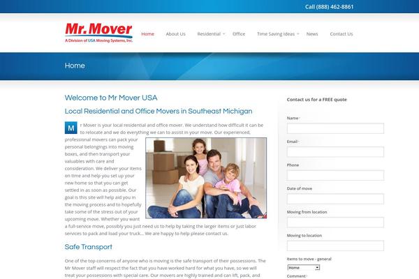 Sterling Child theme site design template sample