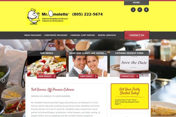 Bistro theme site design template sample