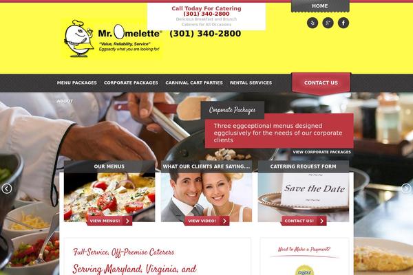 Bistro theme site design template sample