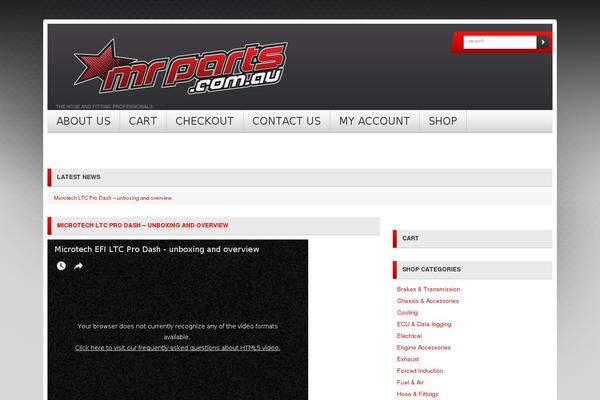mrparts.com.au site used Theme47075