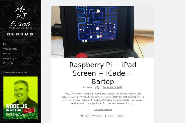 Casper theme site design template sample
