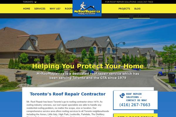 Site using WeatherSlider plugin
