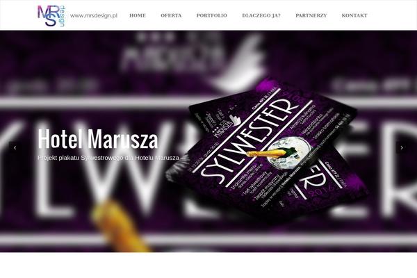 Starter theme site design template sample
