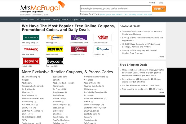 mrsmcfrugal.com site used Coupons