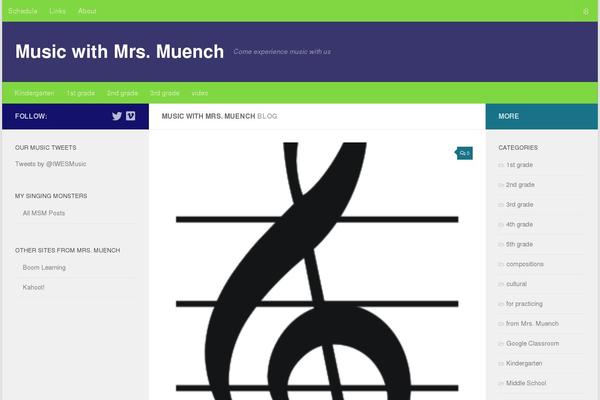 Hueman theme site design template sample