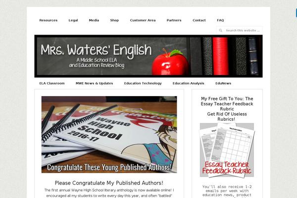 mrswatersenglish.com site used Thrive