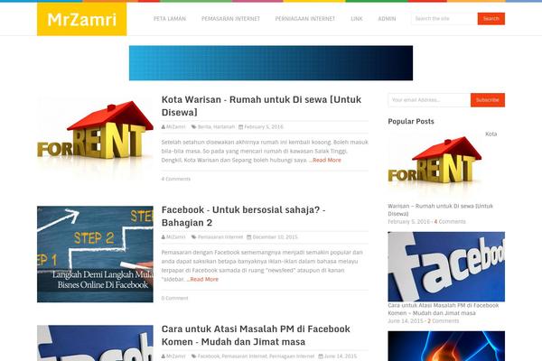 Spike theme site design template sample