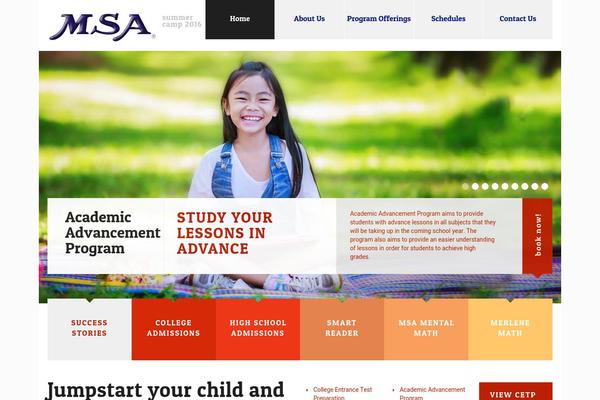 ParkCollege theme site design template sample