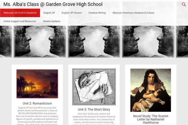 Radiate theme site design template sample