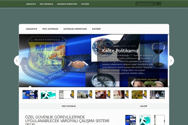 Msc theme site design template sample