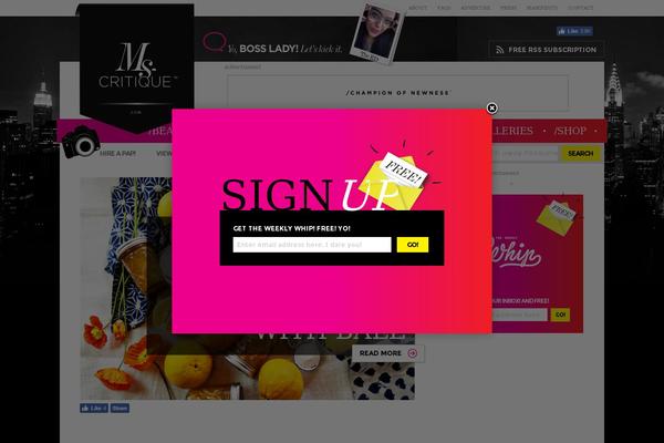Embark theme site design template sample