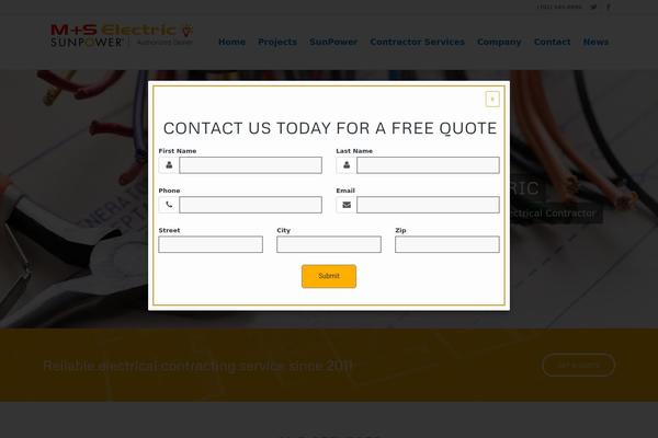 Site using Nex-forms plugin