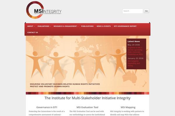 NonProfit theme site design template sample