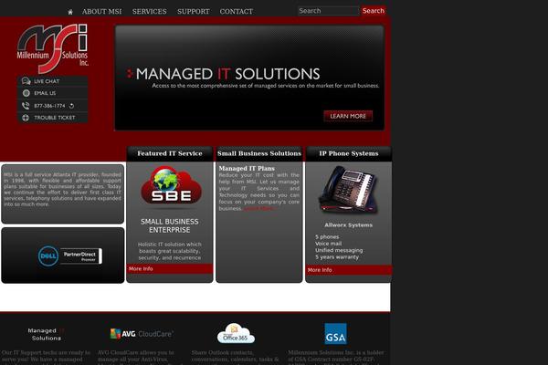 Msi theme site design template sample
