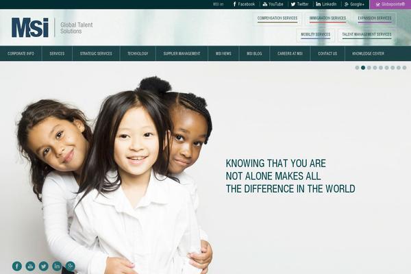 Msi theme site design template sample
