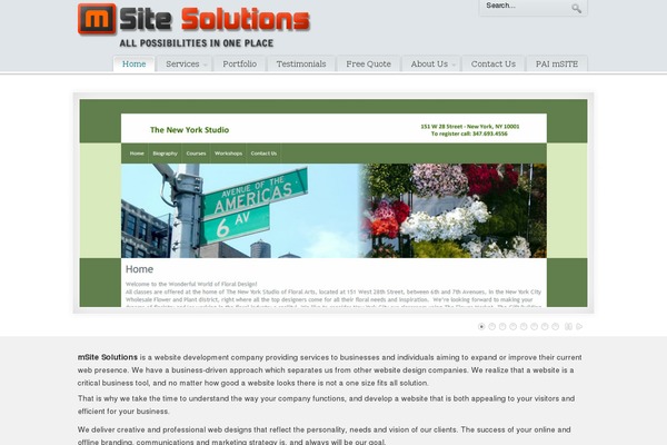 PureVISION theme site design template sample