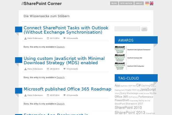 msscorner.de site used Spectrum