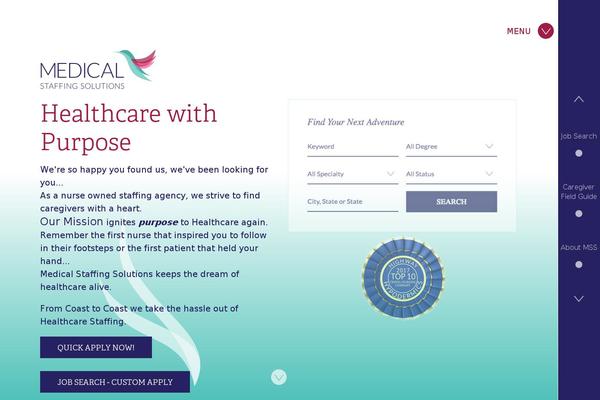 mssmedicalstaffing.com site used Mss_theme
