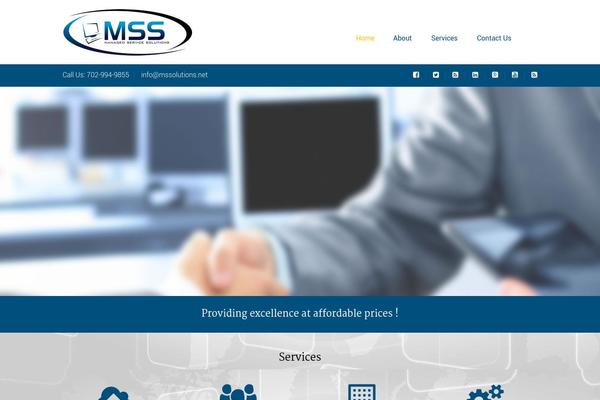 Trades theme site design template sample