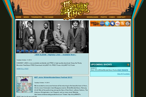 Site using ArtistDataPress plugin