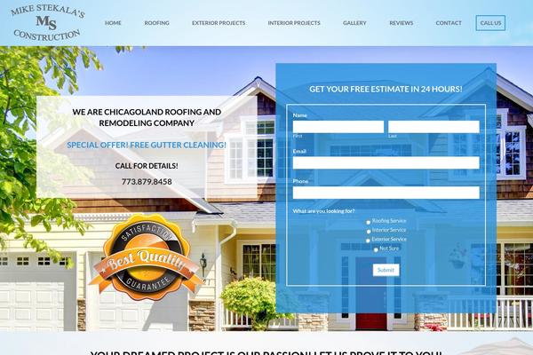 Pro-child theme site design template sample