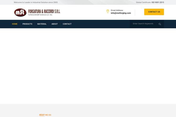 Industrial theme site design template sample