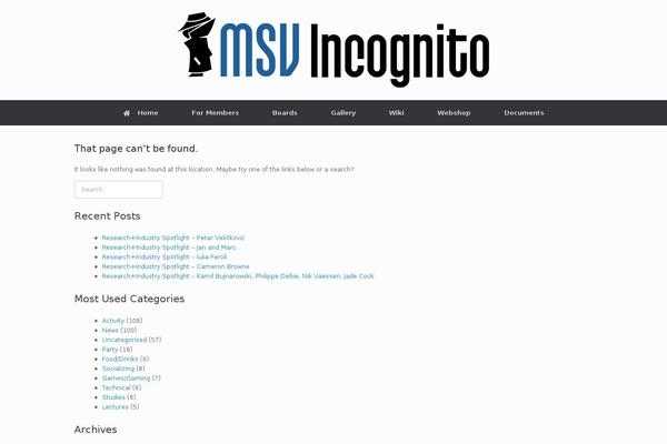 Vantage theme site design template sample