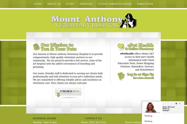 mtanthonyvet.com site used Building blocks