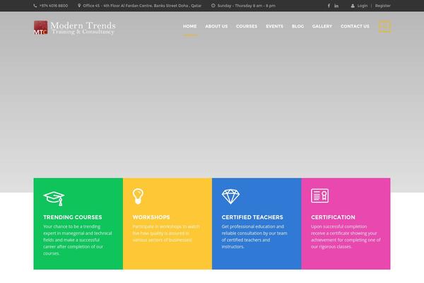 Masterstudy website example screenshot