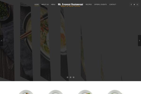 Everest theme site design template sample