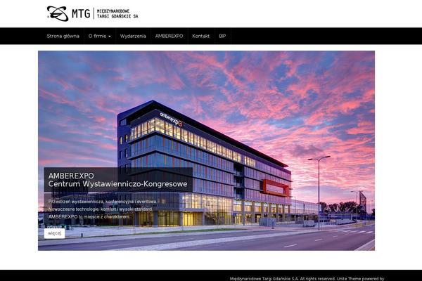 Unite theme site design template sample