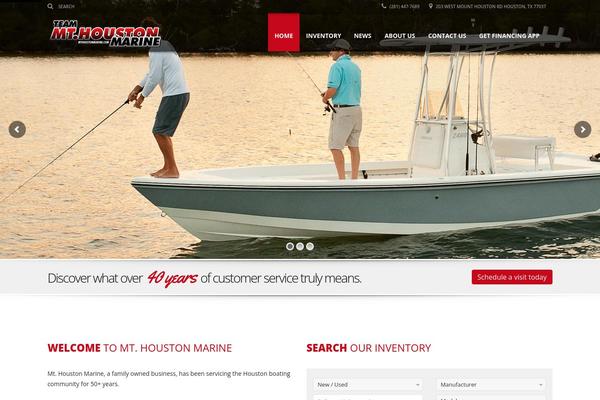 mthoustonmarine.com site used Automotive Car Dealership Business WordPress Theme