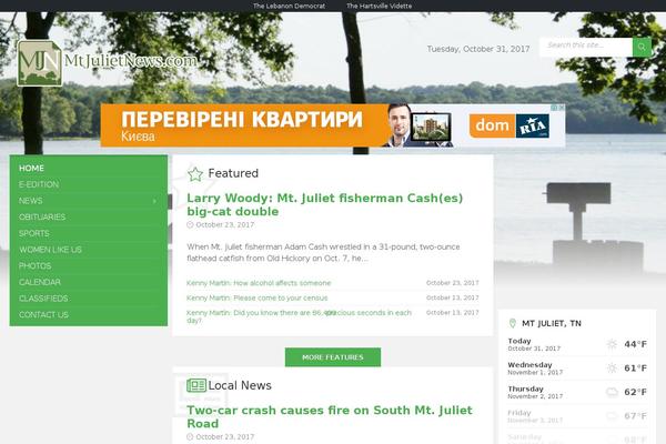 Townpress-child theme site design template sample
