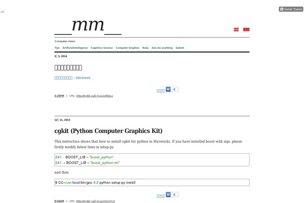 Matheson theme site design template sample
