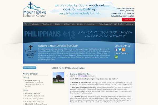 Mingle theme site design template sample