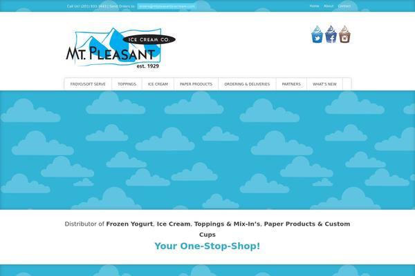 Poseidon theme site design template sample